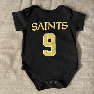New Orleans Saints Drew Brees Jersey Baby Onesie